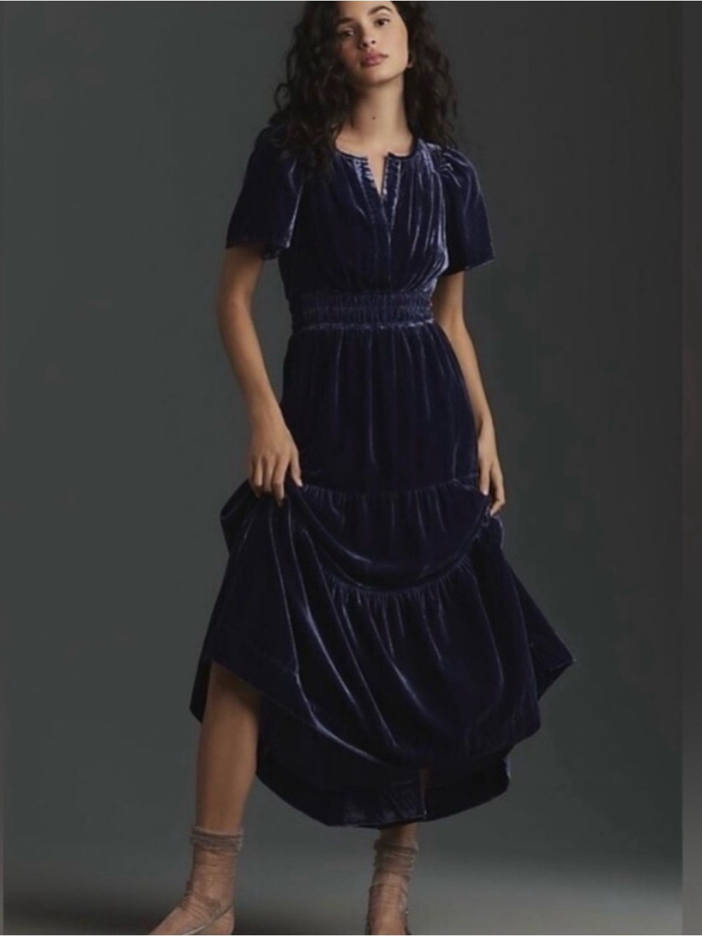 Anthropologie Velvet Somerset Maxi Dress with Pockets!